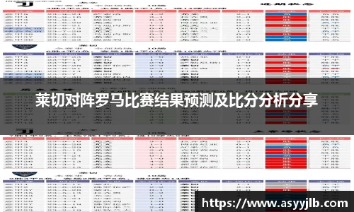 莱切对阵罗马比赛结果预测及比分分析分享